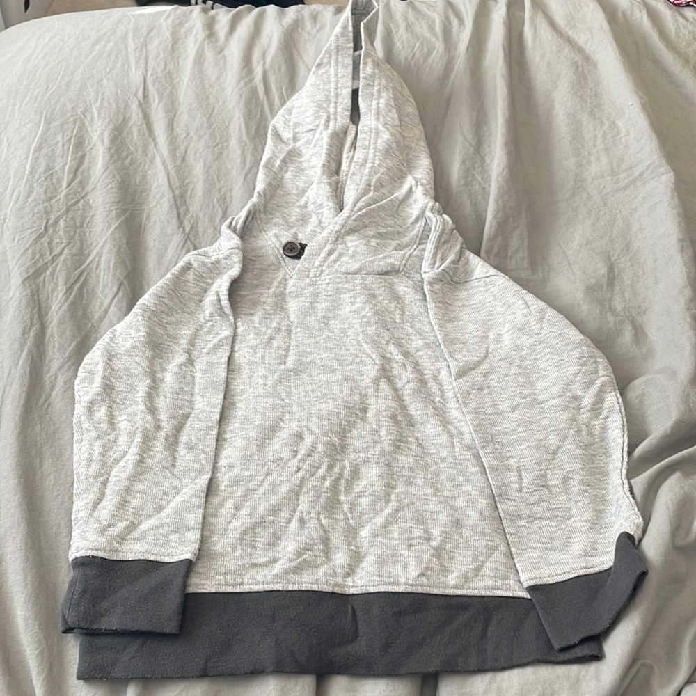 Cat & Jack Long Sleeve Hooded Button Henley Toddler 4T​​​​​​​​​​​